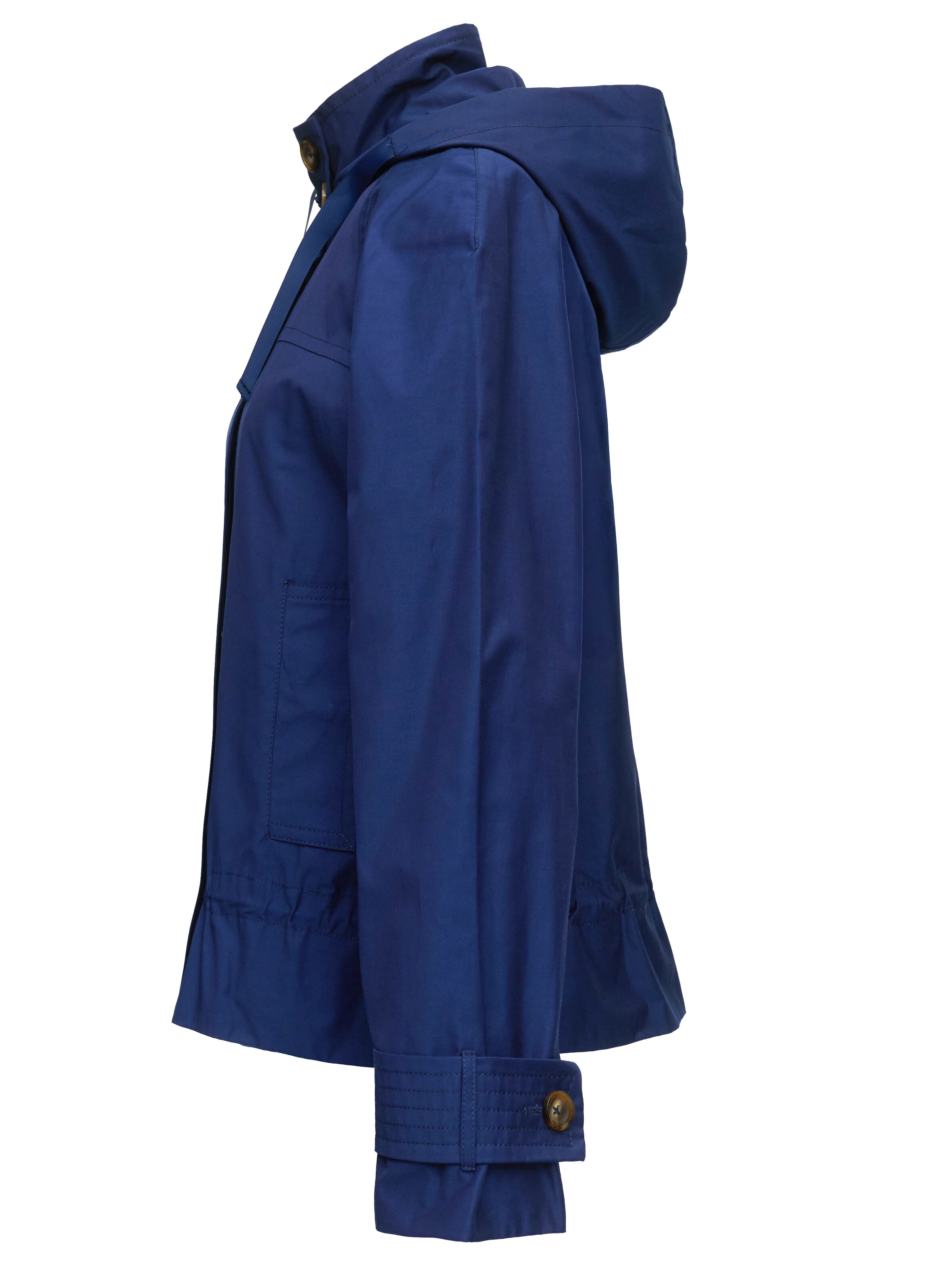 MANISA Between-season jacket 'Parka Cottonmix' in Blue