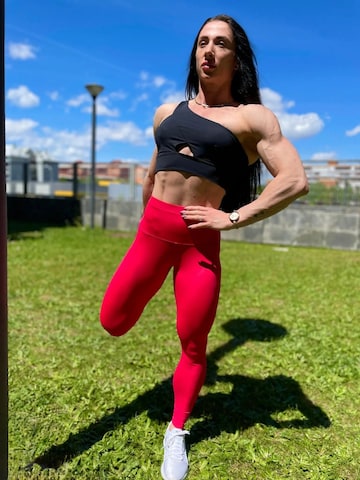 LUXFEEL - Skinny Leggings 'Leggings mit hoher Taille Myself' en rosa