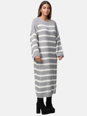 Elara Strickkleid in Grau