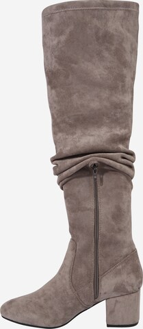 ABOUT YOU Over the Knee Boots 'Finya' in Grey