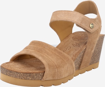 PANAMA JACK Sandal 'Valley' i brun: framsida