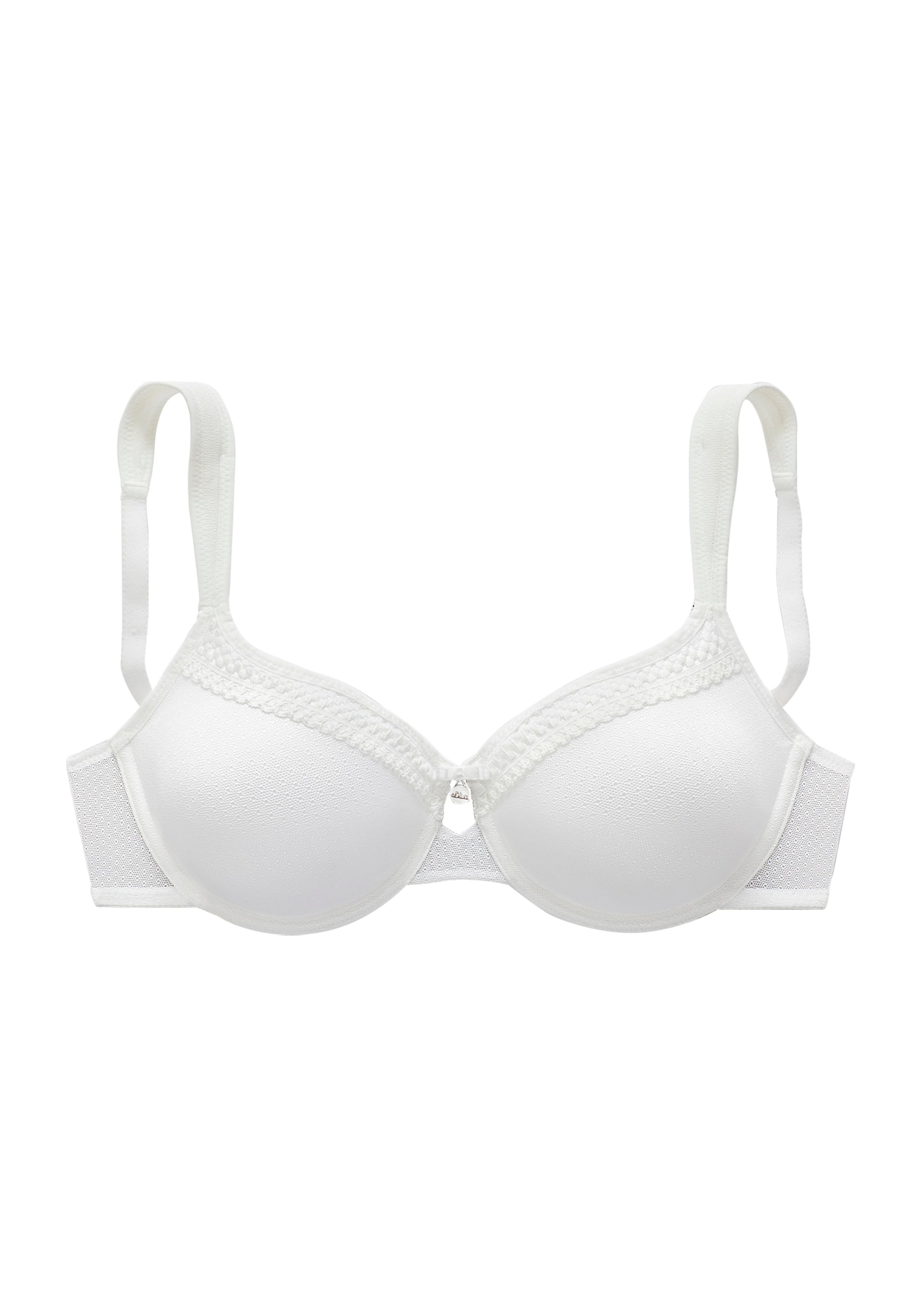 LASCANA T-shirt Podprsenka – bílá: přední strana