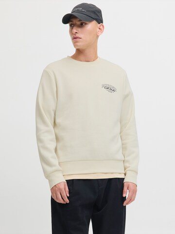 Bluză de molton 'JJMAKOTO' de la JACK & JONES pe alb: față