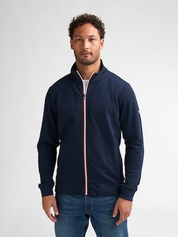 Petrol Industries Кофта на молнии в Синий: спереди