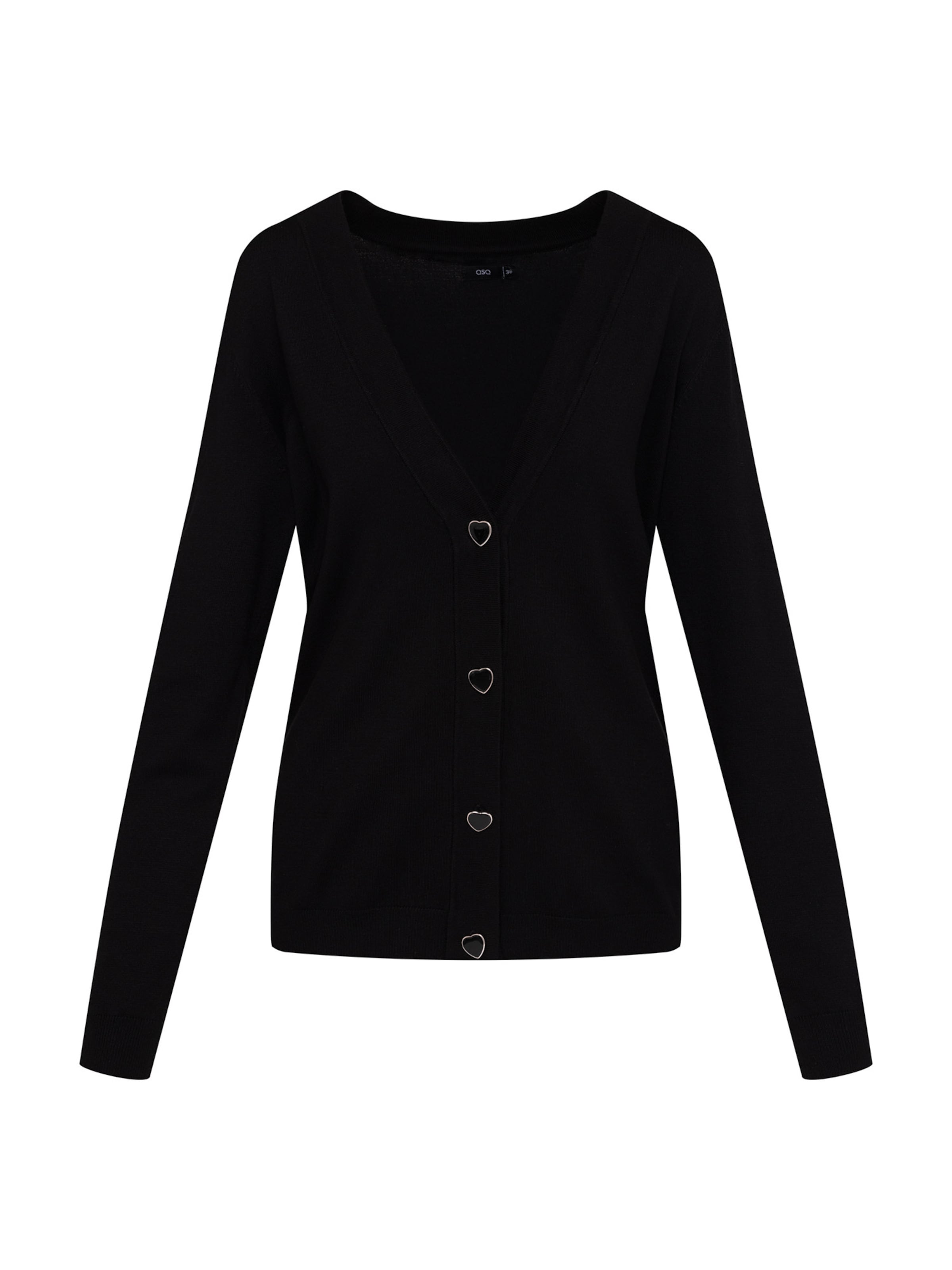 Quiosque Strickjacke in Schwarz: Vorderseite