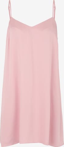 Les Lunes Negligee 'BLOOM Sleep Dress shiny' in Pink: front