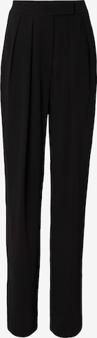 RÆRE by Lorena Rae Tapered Pleat-Front Pants 'Lino Tall' in Black: front