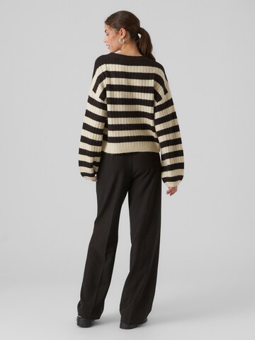 VERO MODA Knit Cardigan 'ELYA' in Black