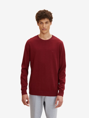 TOM TAILOR Regular fit Sweater in Red: front