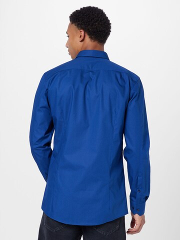 HUGO Slim fit Button Up Shirt 'Elisha' in Blue