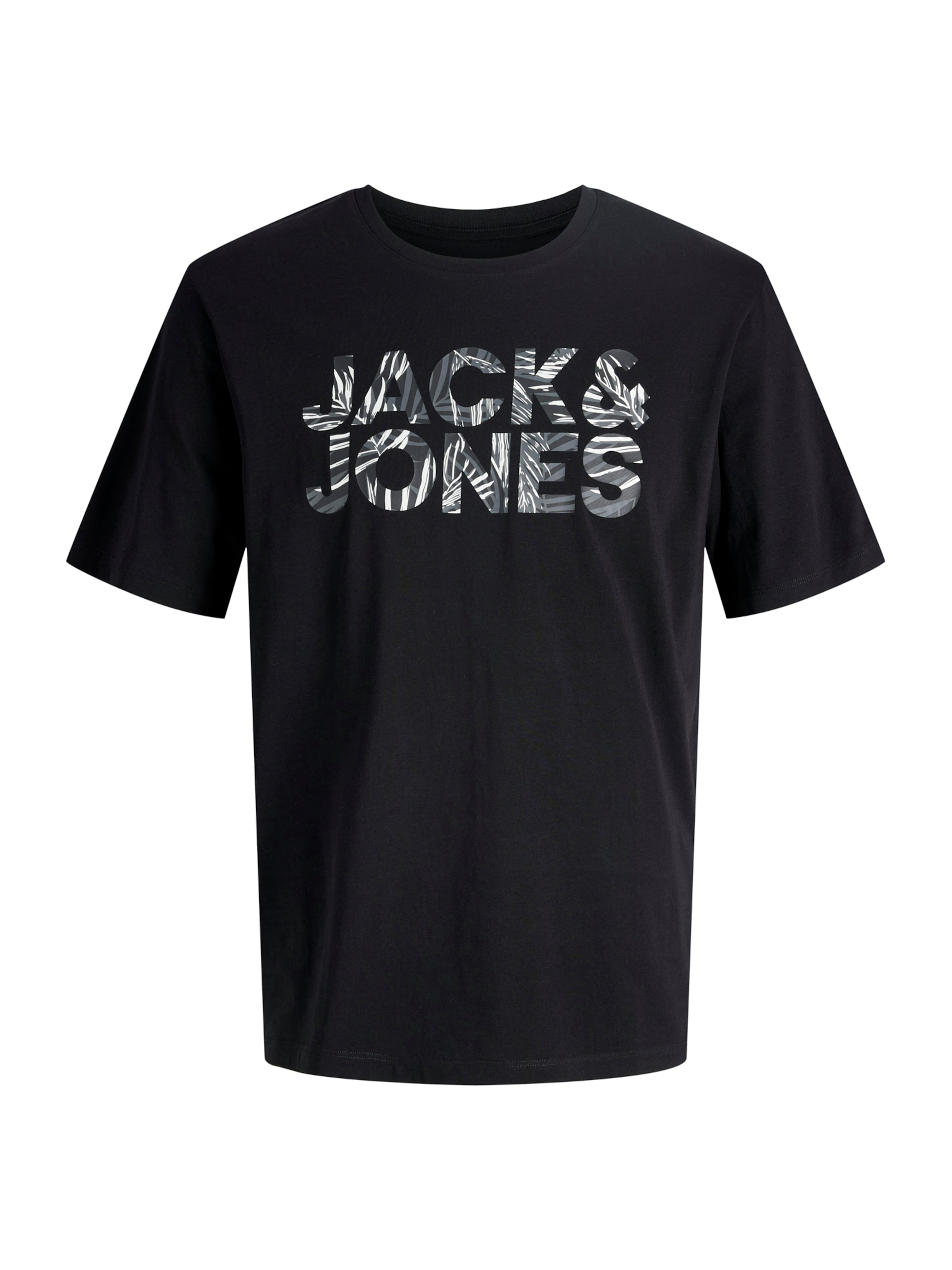 JACK & JONES Koszulka 'JJEJEFF' w kolorze czarny: przód