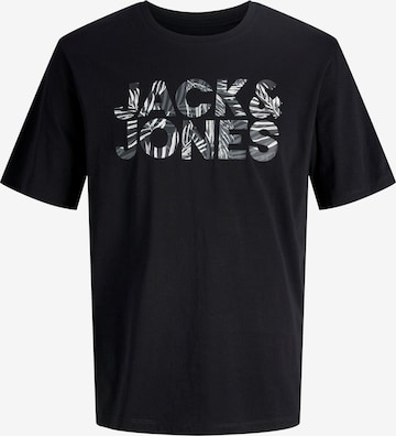 JACK & JONES Koszulka 'JJEJEFF' w kolorze czarny: przód