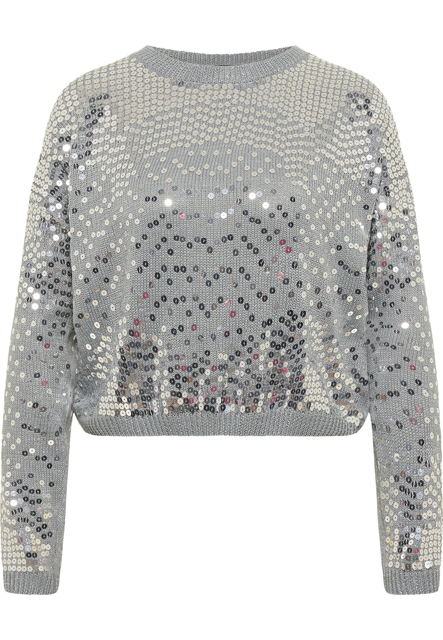 Donna AMW8x myMo at night Pullover in Grigio Argento 