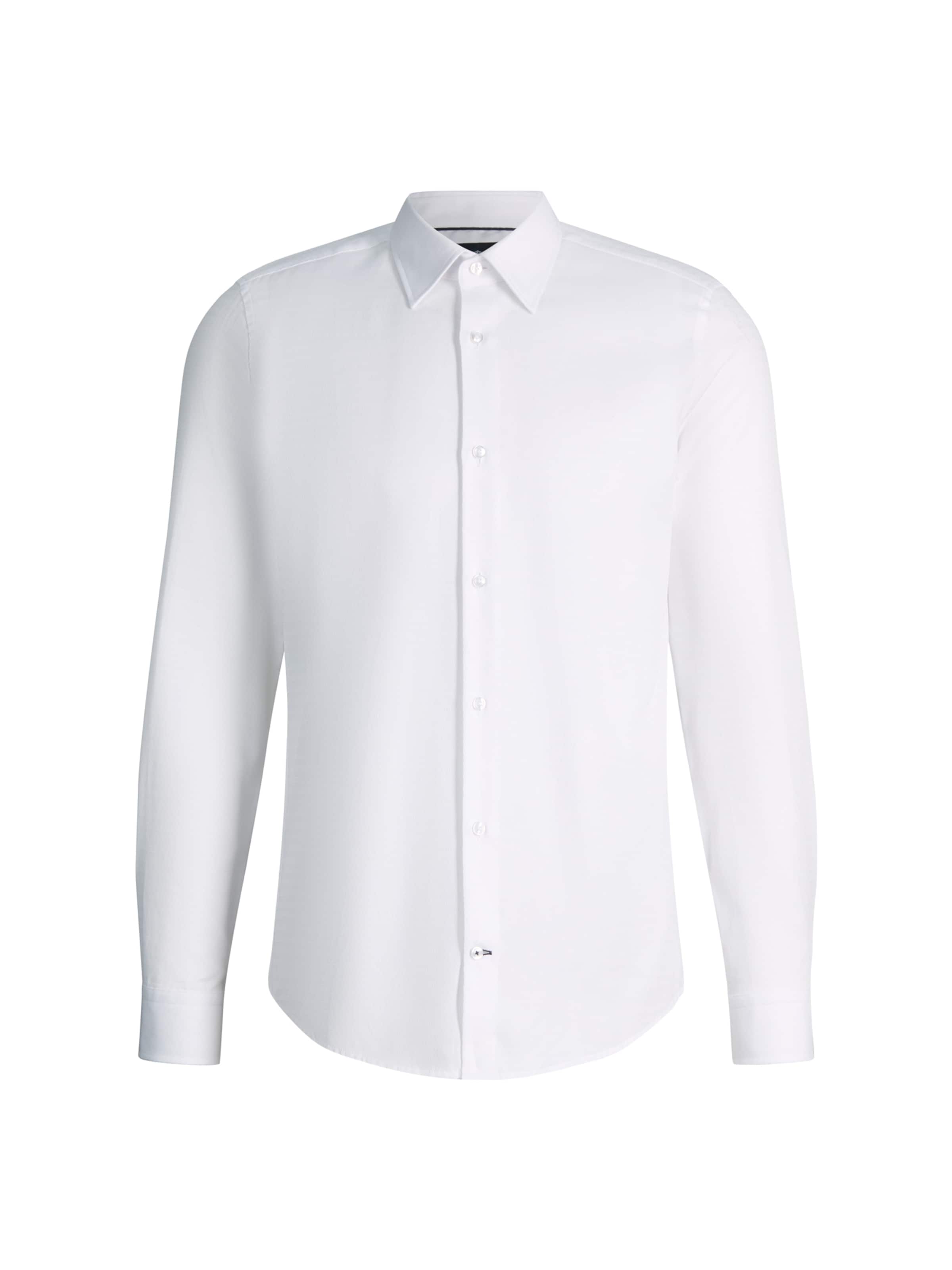JOOP! Slim fit Overhemd 'Pierce' in Wit: voorkant