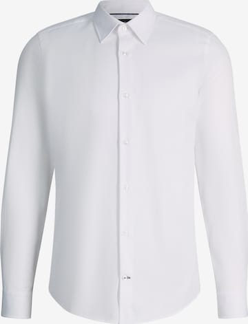 Coupe slim Chemise 'Pierce' JOOP! en blanc : devant