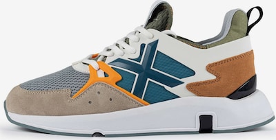 Sportbačiai be auliuko 'Clik' iš MUNICH, spalva – smėlio / tamsiai mėlyna / oranžinė / balta, Prekių apžvalga