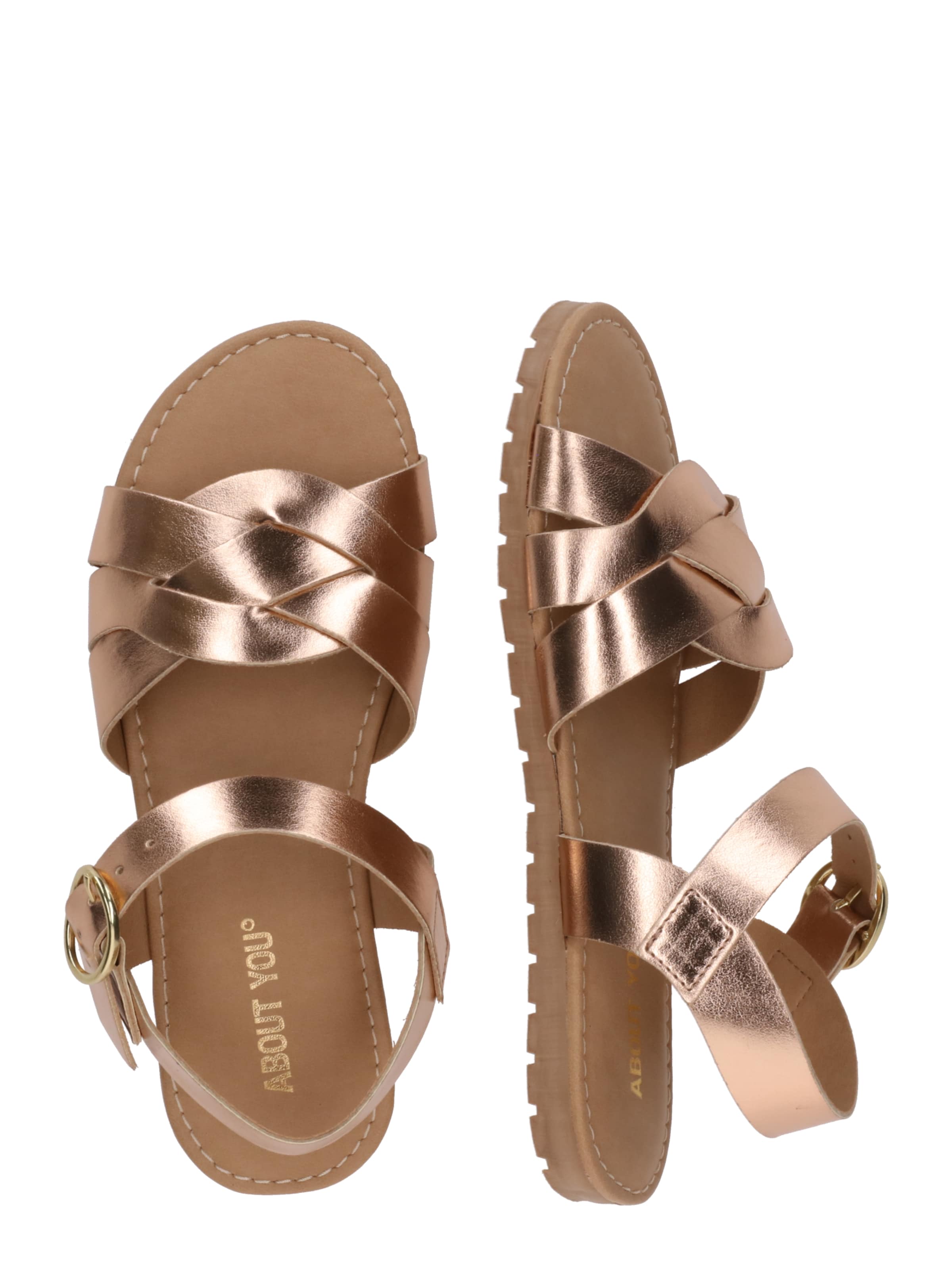 Sandale 'Grace' de la ABOUT YOU pe auriu