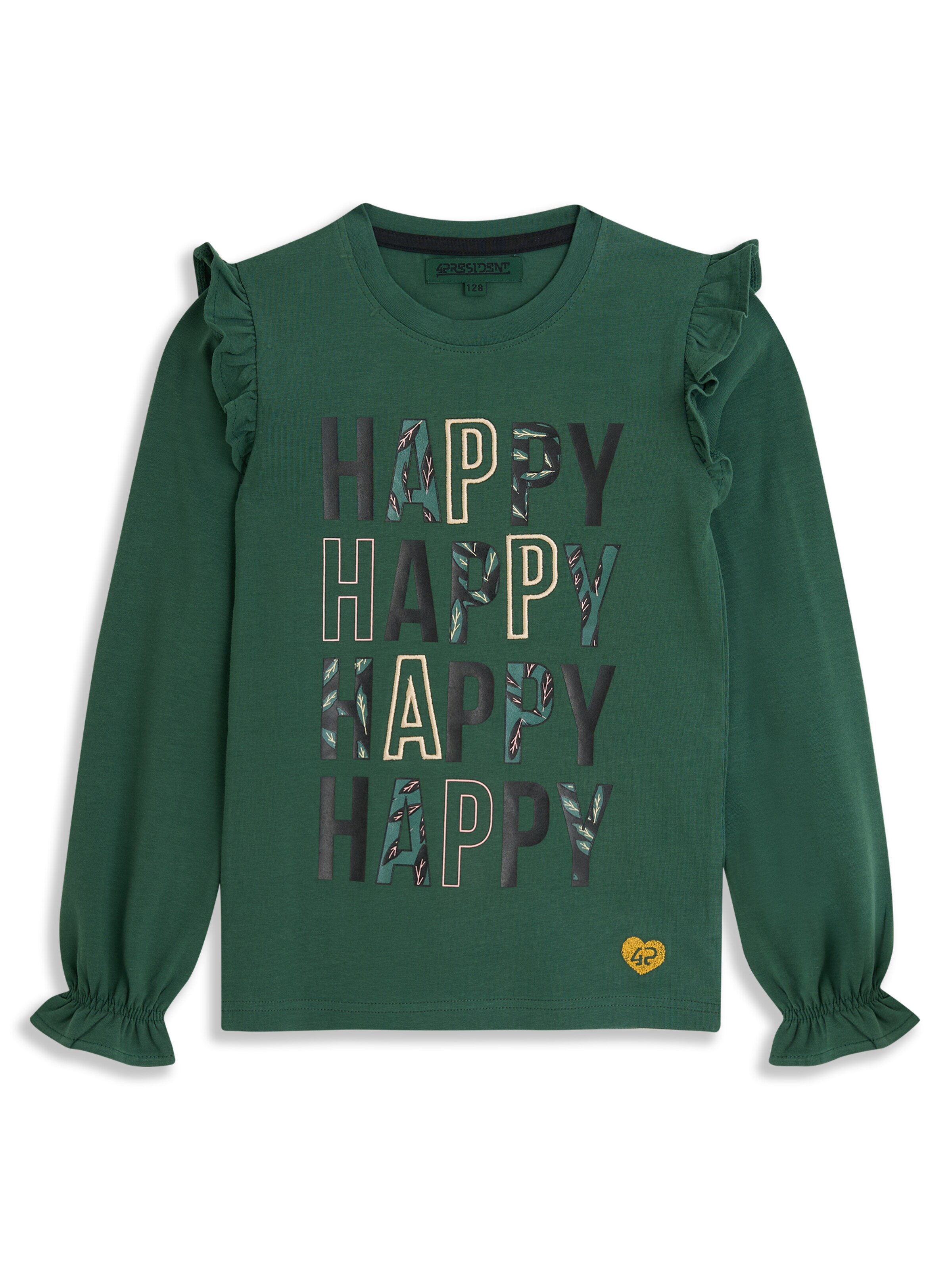 4PRESIDENT Shirt 'Anoek' in Green: front