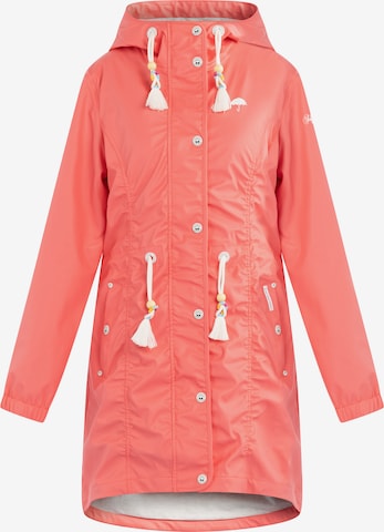 Schmuddelwedda Raincoat in Pink: front