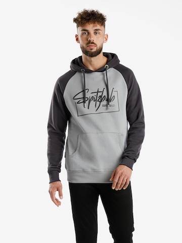 SPITZBUB Sweatshirt 'Raised-Street' in Grey: front