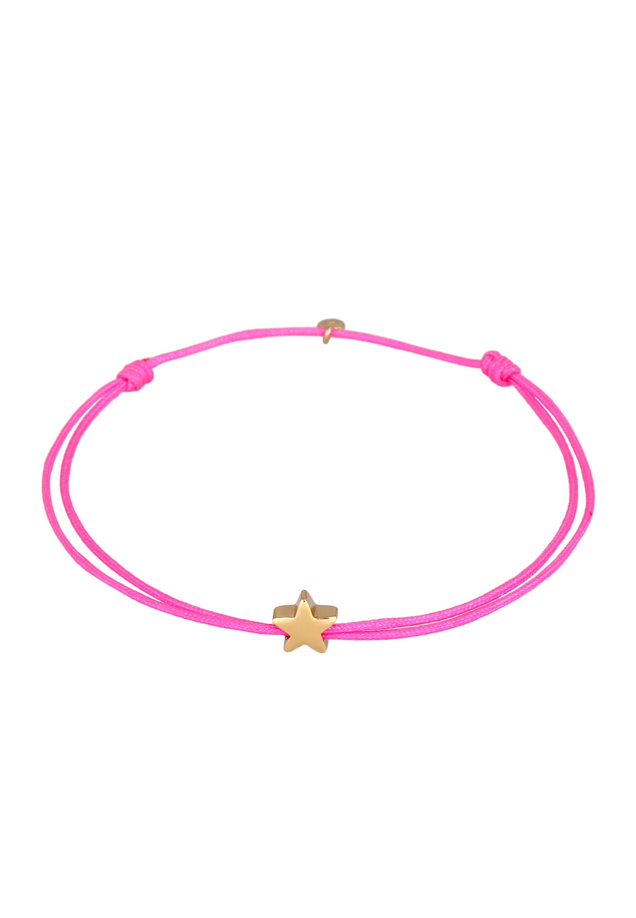 ELLI Armband 'Stern' in Pink: Vorderseite
