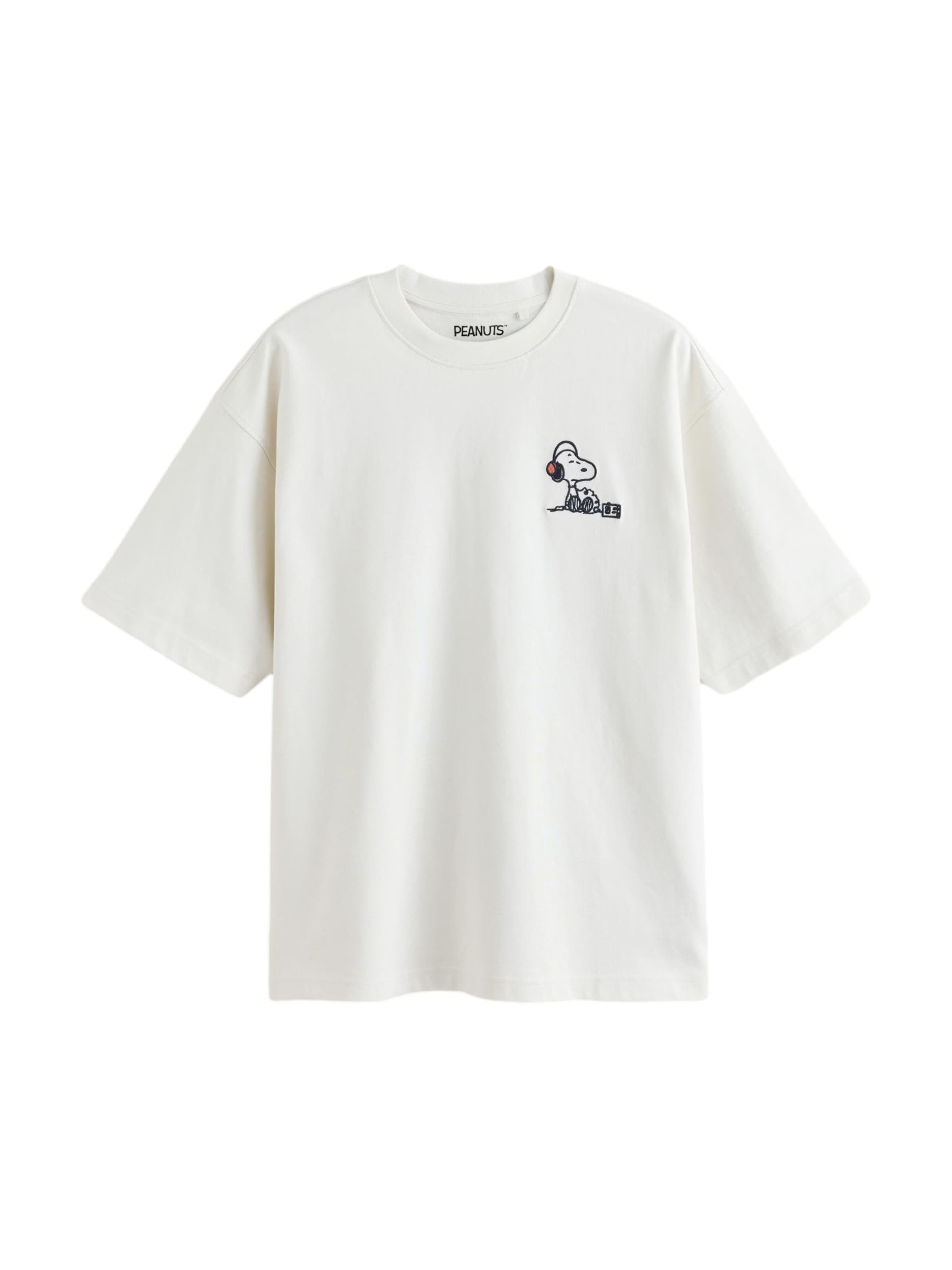 Next Shirt 'Snoopy' in Wit: voorkant