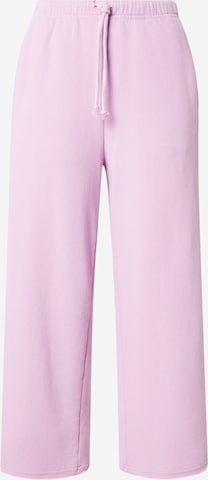 AMERICAN VINTAGE Wide Leg Housut 'Atubay' värissä lila: etupuoli