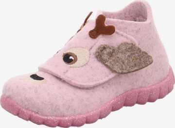 SUPERFIT - Zapatillas de casa 'Happy' en rosa: frente