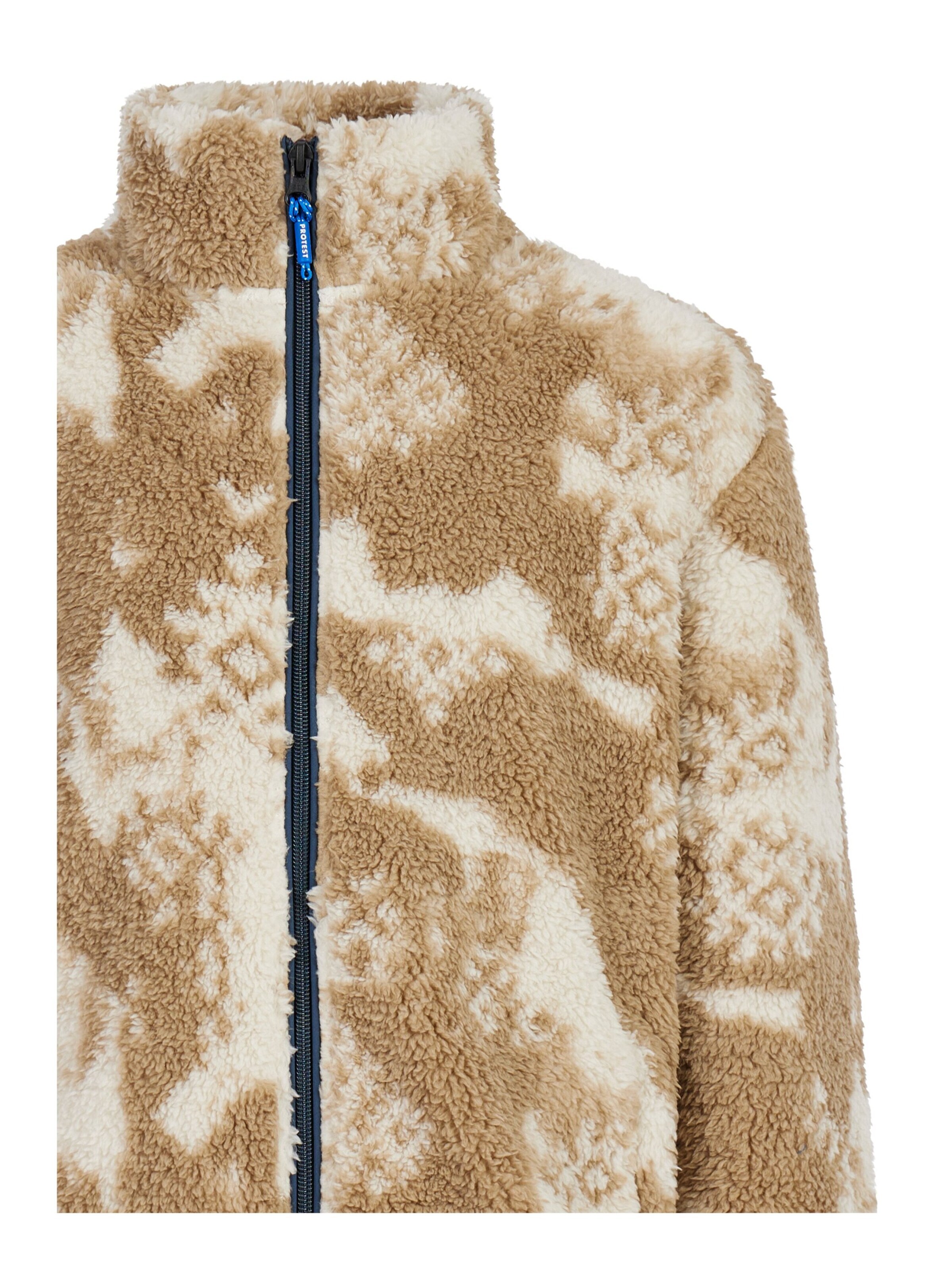 PROTEST Fleece jas 'PRTMalton JR' in Bruin