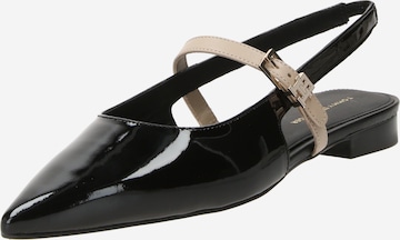 TOMMY HILFIGER Ballet Flats with Strap in Black: front