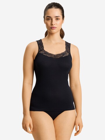 Hanro Unterhemd 'Cotton Delight'‌‌ in Schwarz