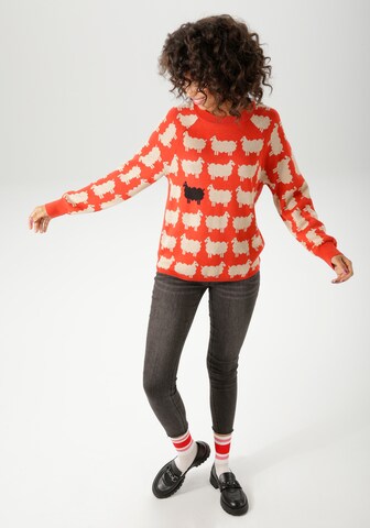 Aniston CASUAL Pullover in Rot