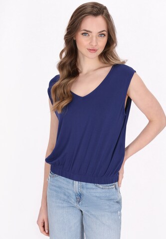 DreiMaster Maritim - Top 'Everyday Fashion' en azul: frente