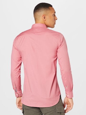 TOMMY HILFIGER Regular Fit Hemd in Pink