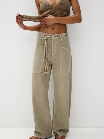 Pull&Bear Wide Leg Jeans i brun: forside