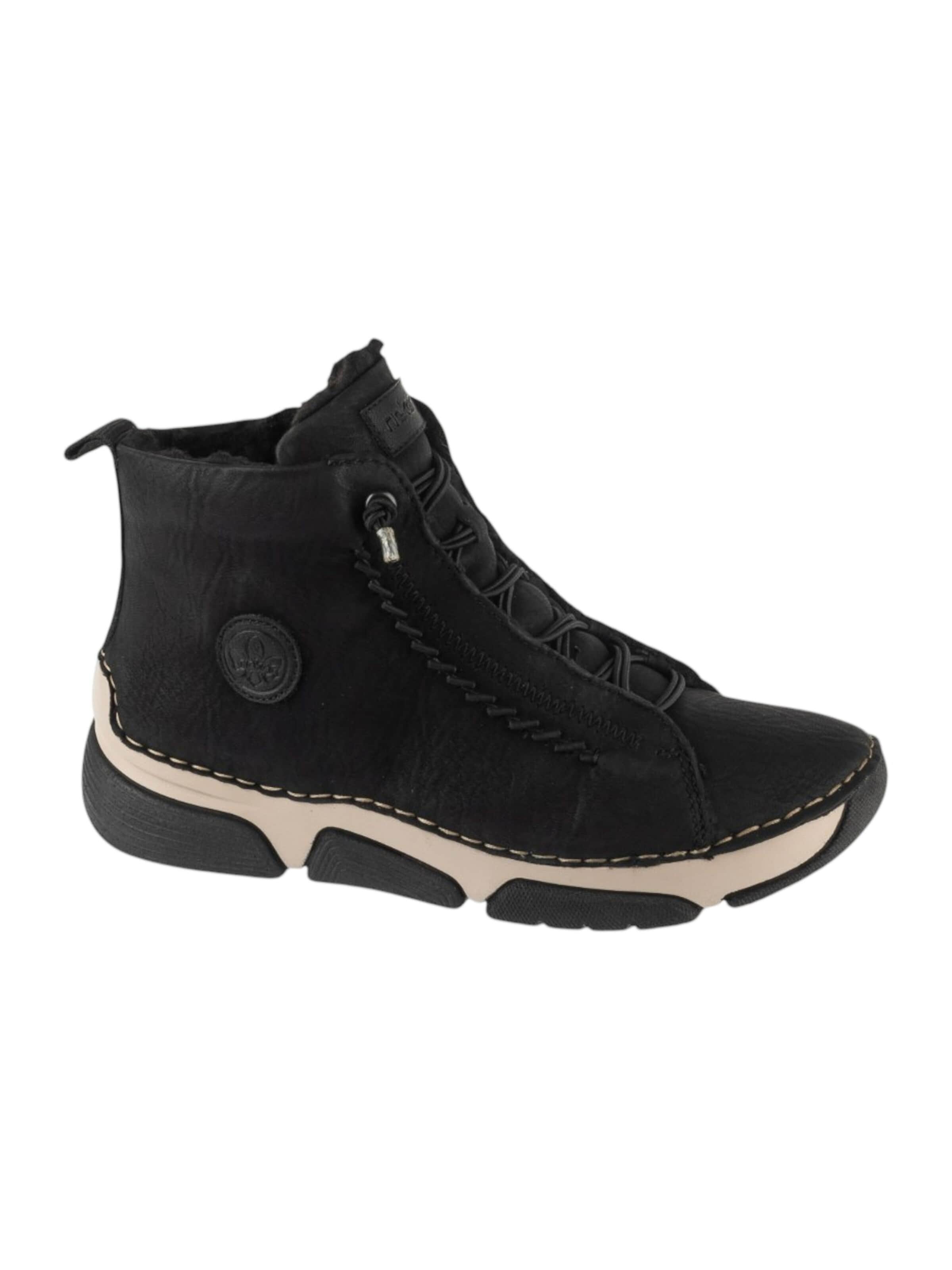 Bottes à lacets 'Rieker Booties' Rieker en noir : devant