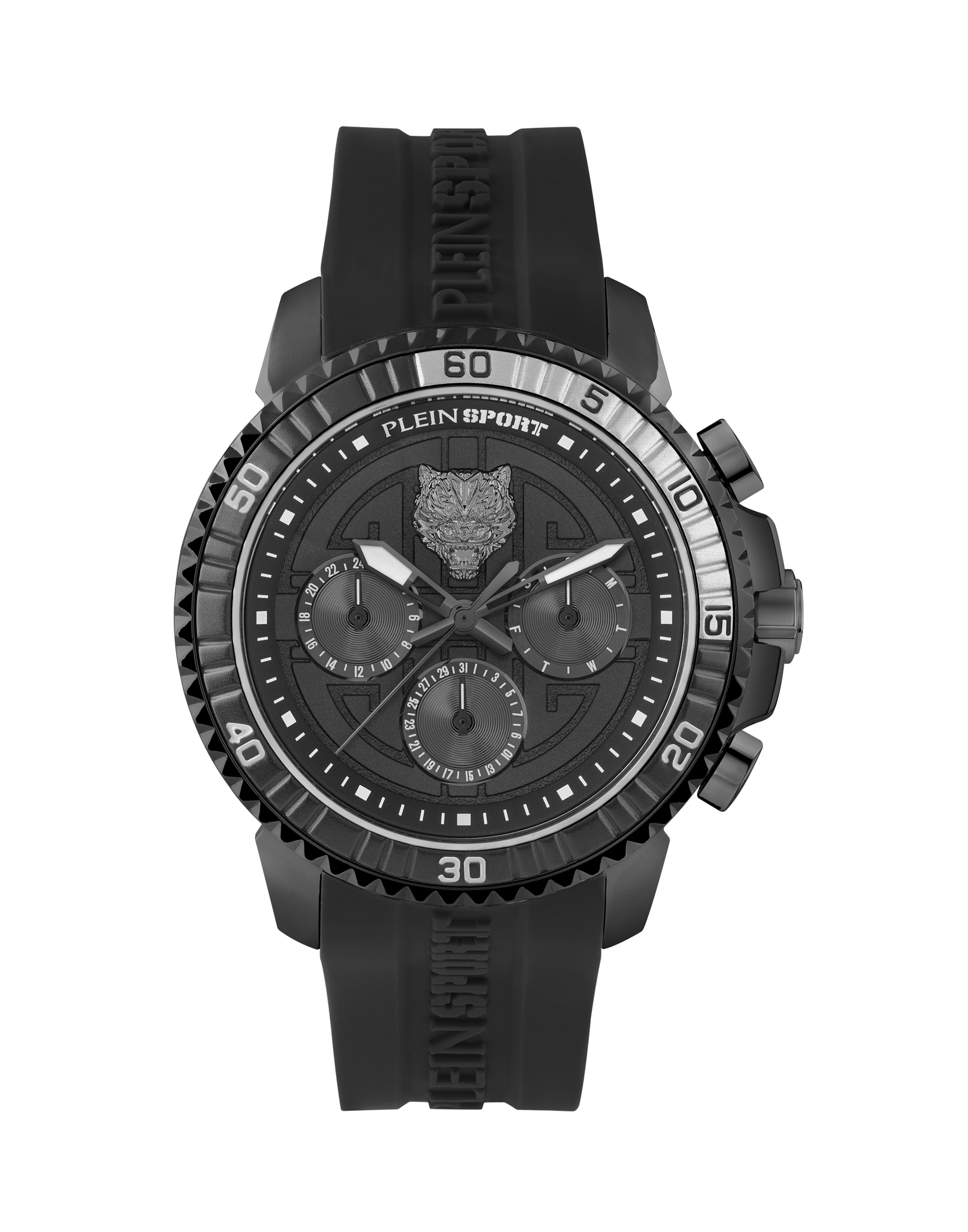 Plein Sport - Relógios analógicos 'Powerlift' em preto: frente