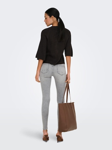 Jaqueline de Yong Gebreid vest 'Hailey' in Bruin