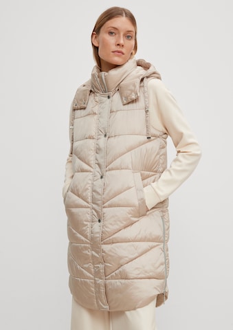 Gilet COMMA en beige : devant