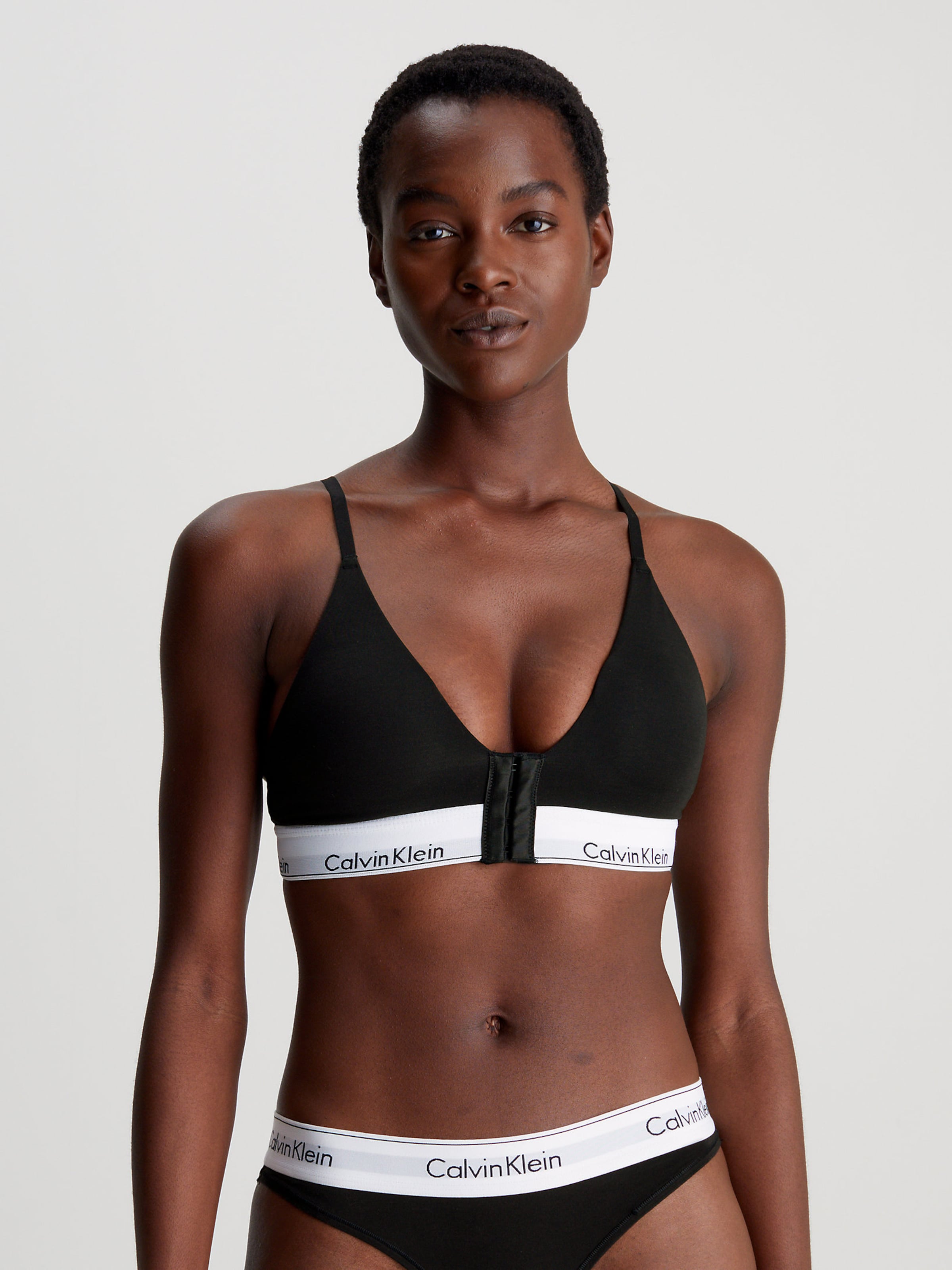 Calvin Klein Underwear Triangle Bra in Black ABOUT YOU