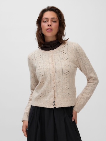 VERO MODA Gebreid vest 'AWRie' in Grijs: voorkant