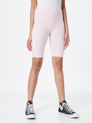 CONVERSE Skinny Leggings in Roze: voorkant