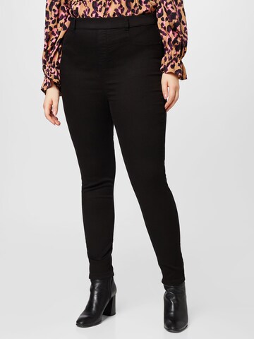 Coupe slim Jeggings Dorothy Perkins Curve en noir : devant