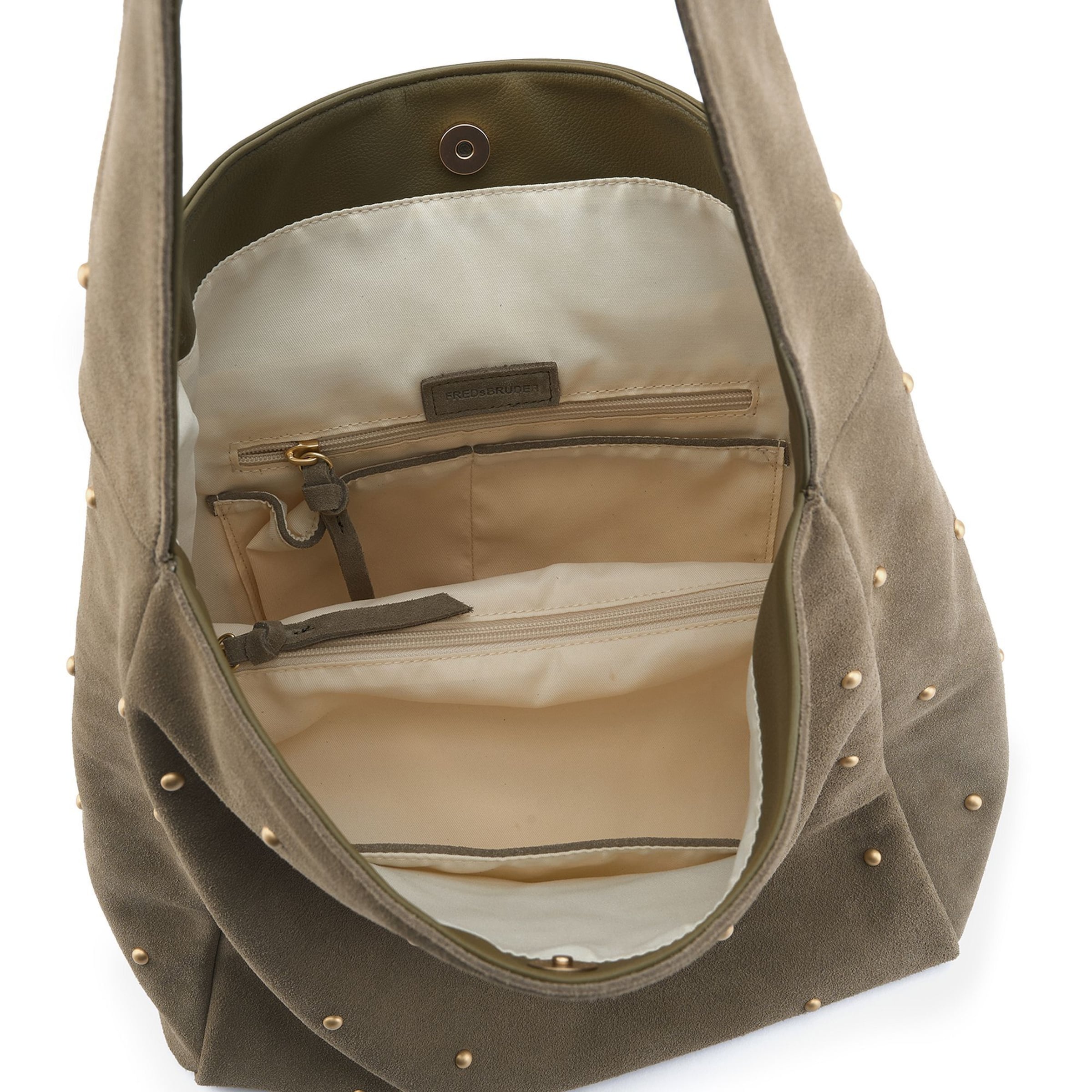 FREDsBRUDER Shoulder bag 'The Beaded One' in Green