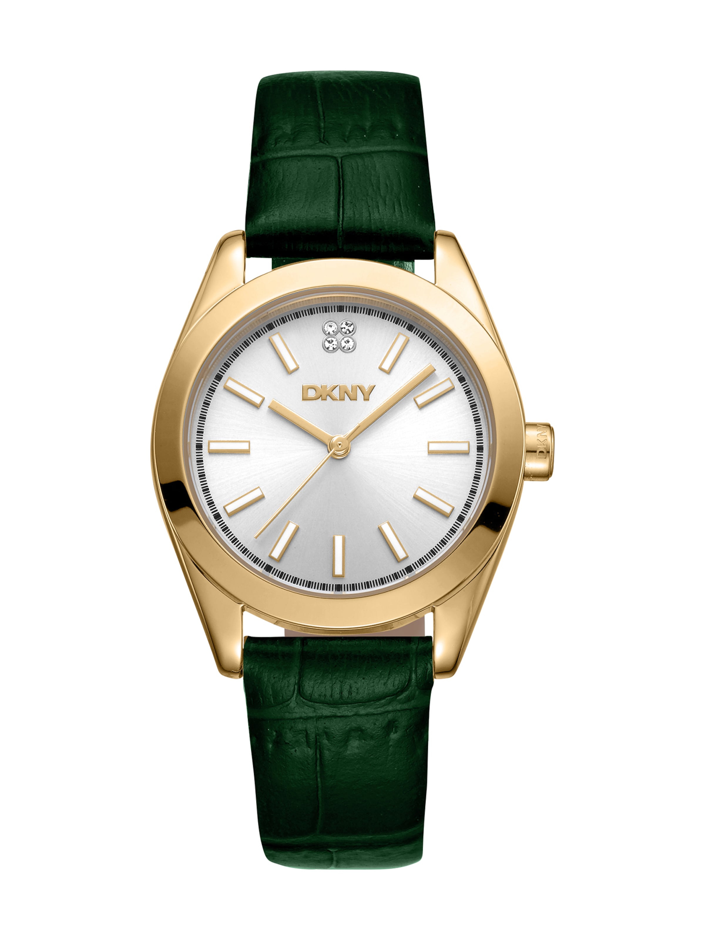 DKNY Quarzuhr 'Nolita Midi' in dunkelgrün, Produktansicht