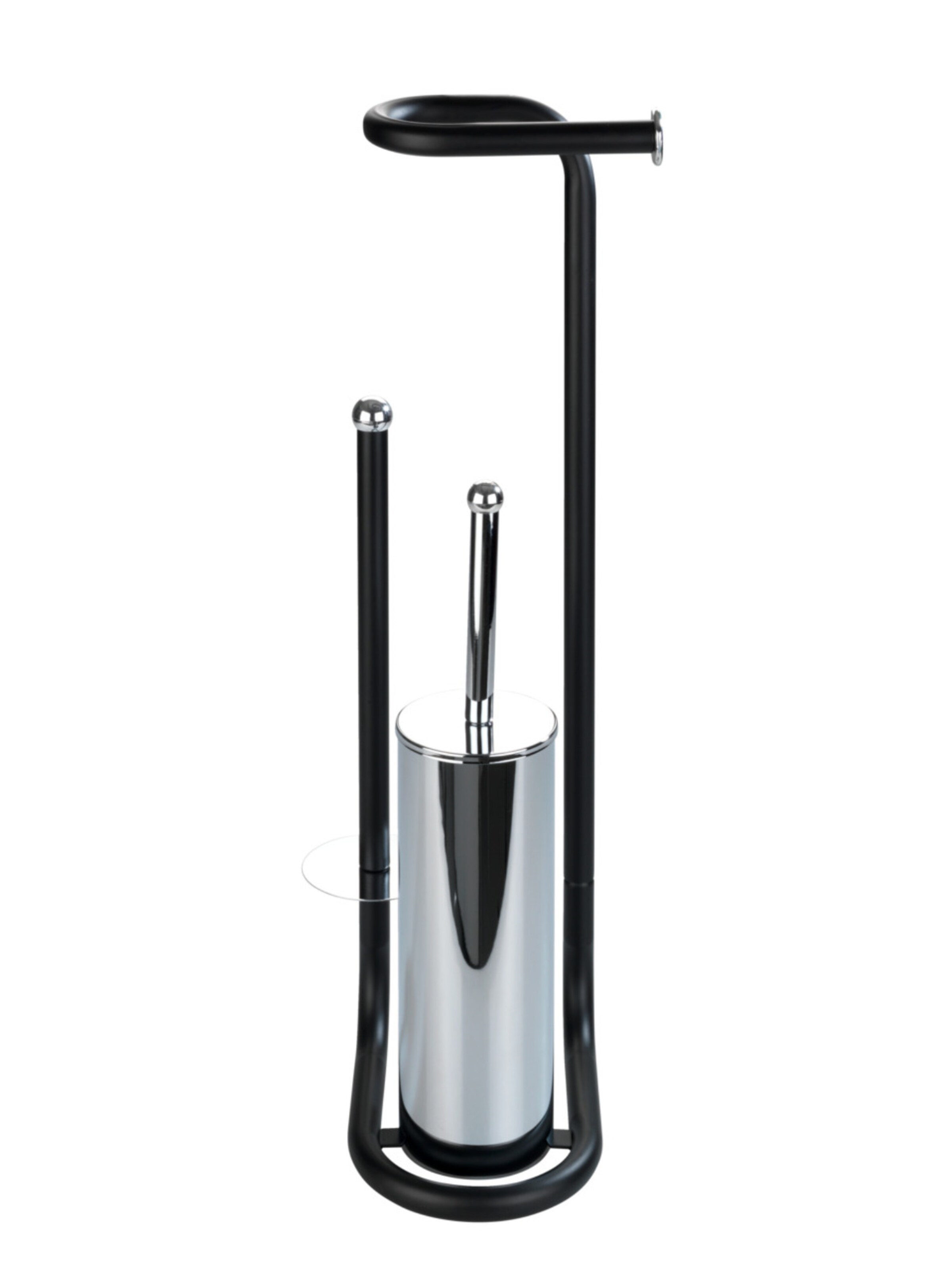 Wenko WC-Garnitur 'Universalo' in Schwarz