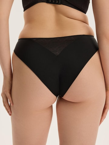 ESOTIQ - Panti 'Slip Charm, glatte Microfaser, mit Baumwollzwickel, normale Leibhöhe' en negro
