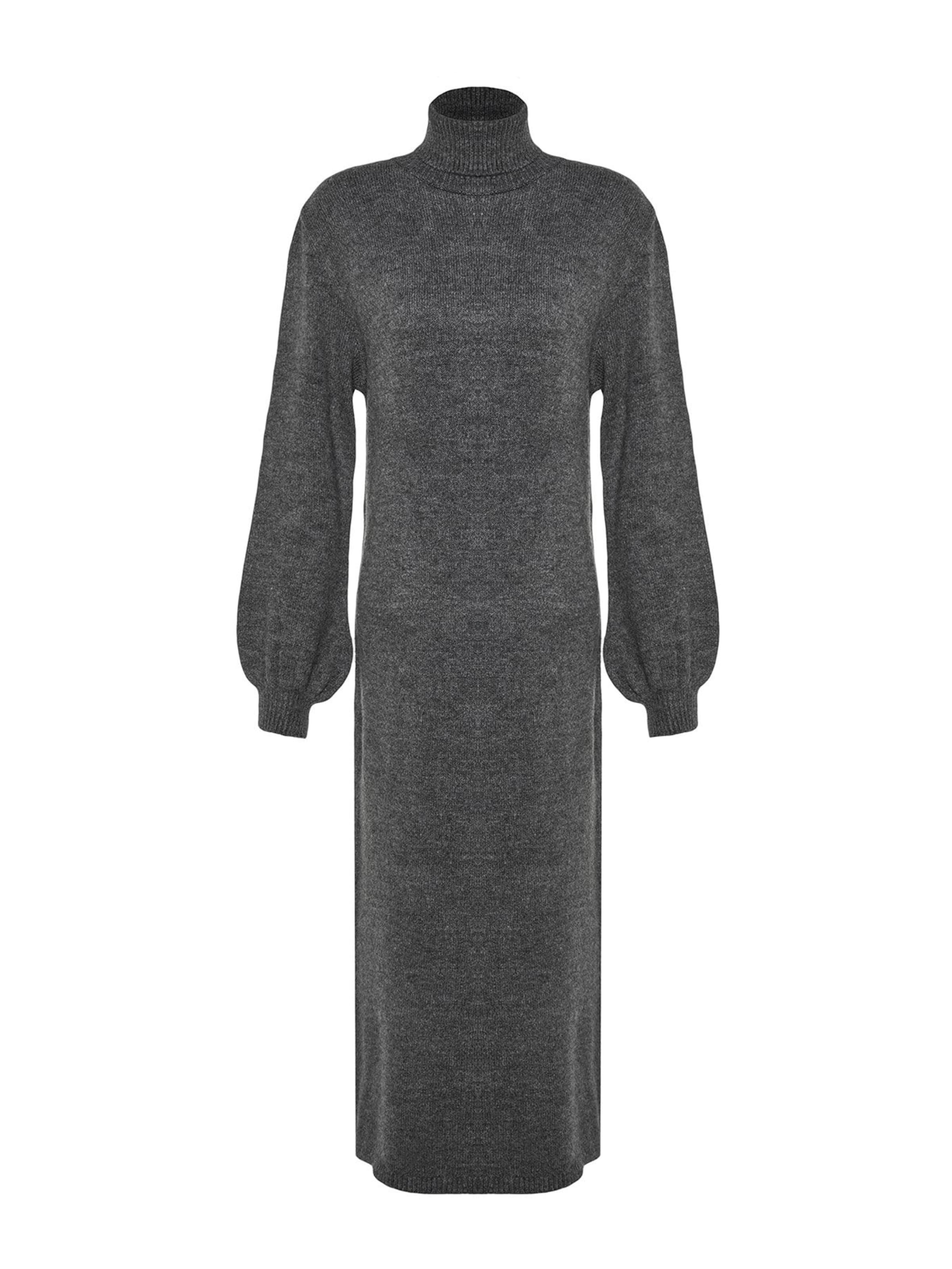 Robes en maille Trendyol en gris : devant