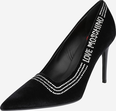 Love Moschino Официални дамски обувки в черно / сребърно, Преглед на продукта