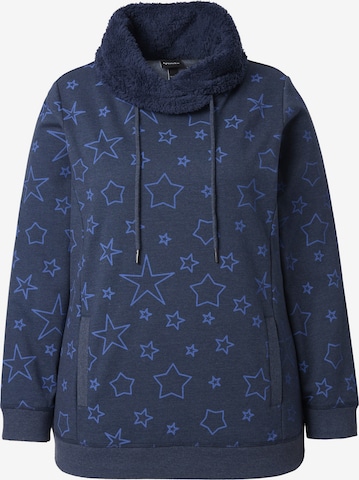 Ulla Popken Sweatshirt in Blue: front